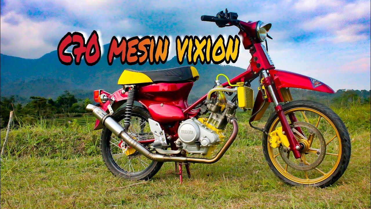 Honda C70 Mesin Vixion Youtube