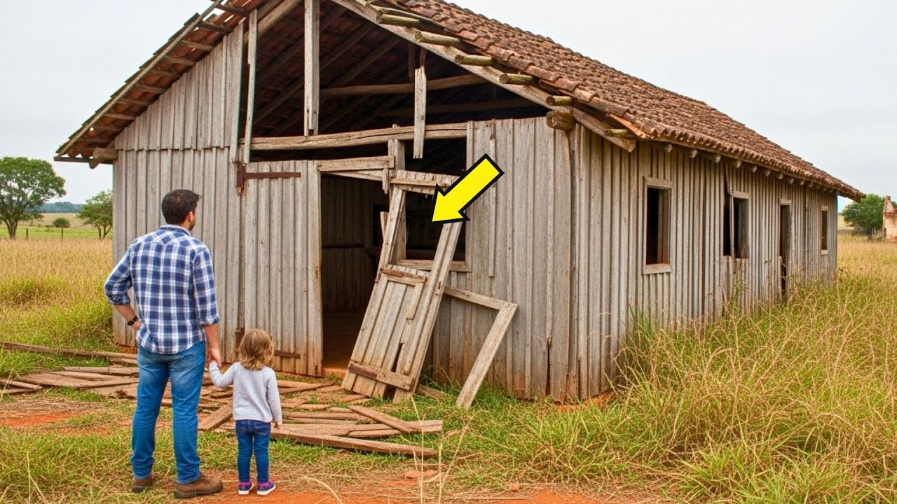 Pai Solteiro Herdou um Rancho Sem Valor — Até Descobrir um Segredo Escondido Atrás do Estábulo
