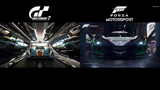 Gran Turismo 7 vs Forza Motorsport - Announcement Trailers Comparison