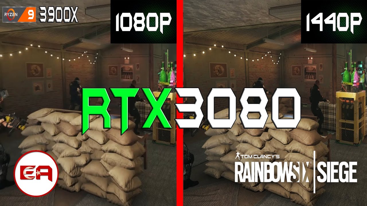 RTX 3080 - RYZEN 3900X - RAINBOW SIX SIEGE - ULTRA - 1080P VS 1440P ...
