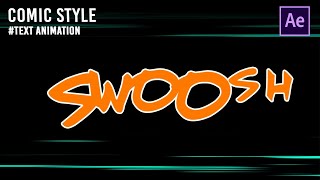 Comic Style Text Animation [After Effects][Eng sub]