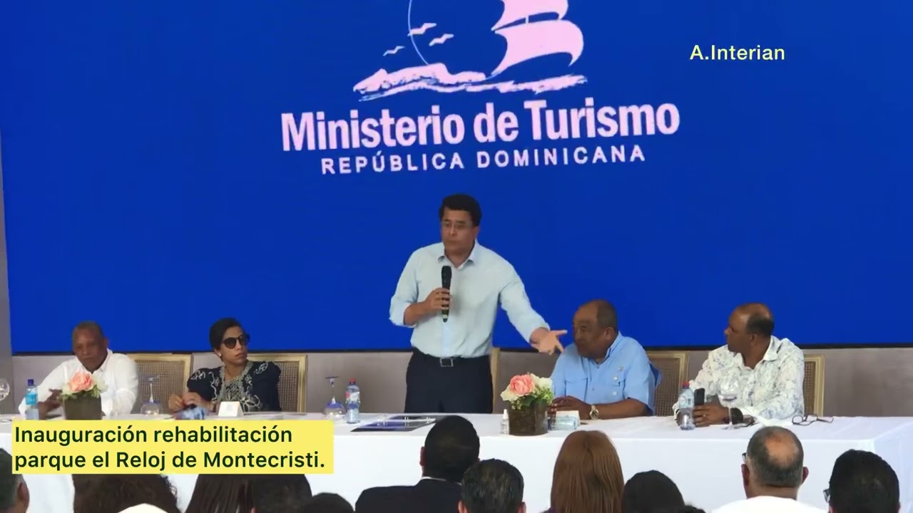 inauguración rehabilitación parque reloj de Montecristi.🇩🇴🇩🇴