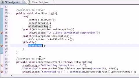Intermediate Java Tutorial   55   Closing Down the Client Stuff   YouTube