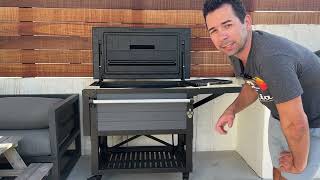 Review of the Keter 89.8 Quart Standing Rolling Patio Outdoor Cooler