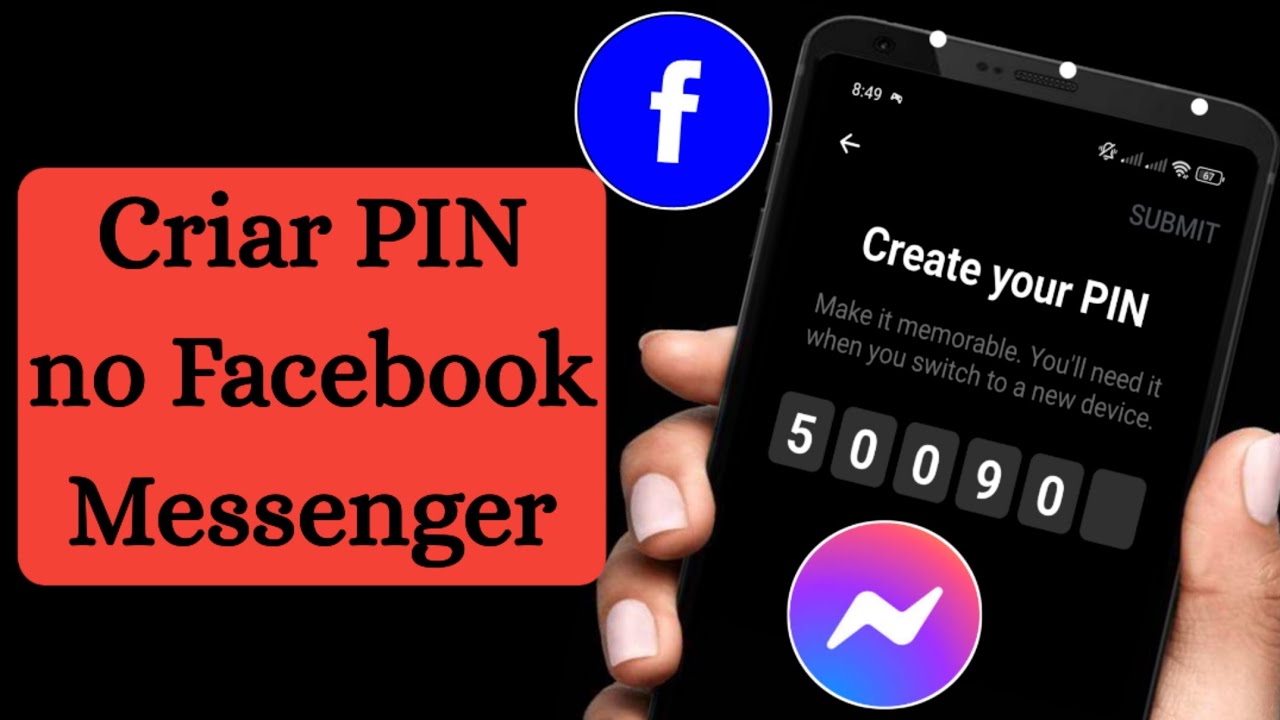 Como criar pin no facebook messenger 2024 - Criar pin facebook lite