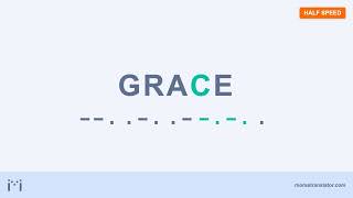 Grace in Morse code