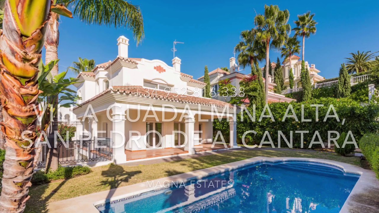 Villa for sale in Guadalmina Alta, San Pedro Alcántara YouTube