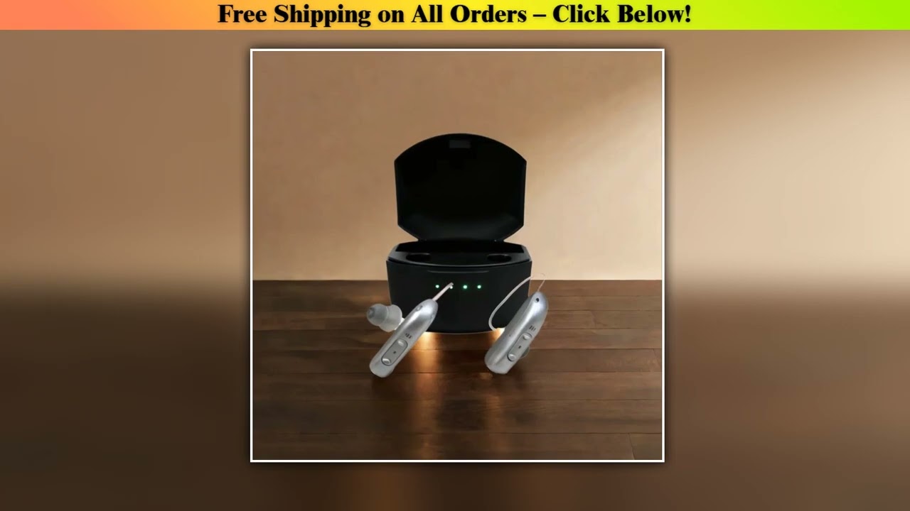 Bluetooth hearing aid, 16-channel hearing loss compensation, hearing aid with invisible fit noise