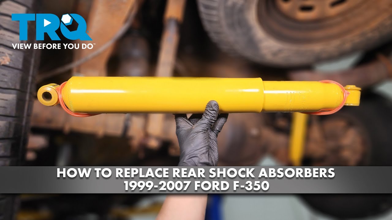 How to Replace Rear Shocks 1999 -2007 Ford F-350 - YouTube