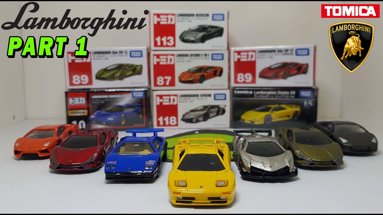 14 DIFFERENT TOMICA LAMBORGHINI  | PART 1 | DAYCAST