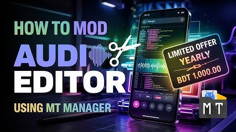How to mod Audio Editor & Music Editor Apk Using MT Manager.HK MODDERS BD .
