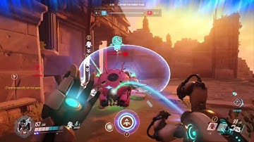 Using Symmetra in capture the flag (Ilios Ruins)