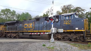 I Was Filming a CSX Train and Then This Happens! Big Norfolk Southern Freight Train Hits The Horn!