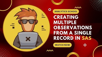 Create Multiple Rows from One Record in SAS | Data Manipulation Tips