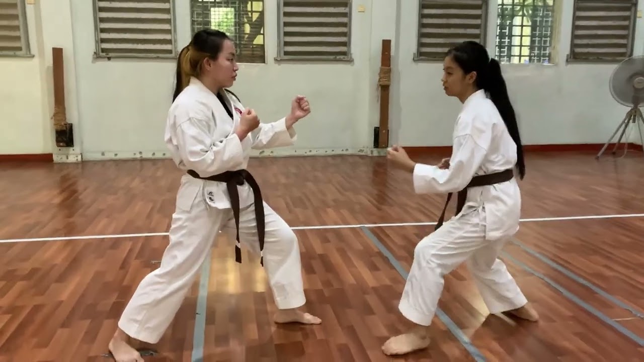 YOKO GERI, URAKEN UCHI, GYAKU ZUKI