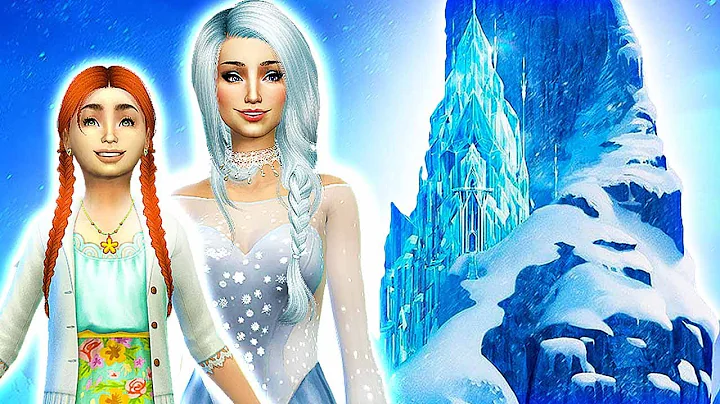 ELSA & ANNA RUNAWAY TO THE ICE CASTLE! Sims 4 Disn...