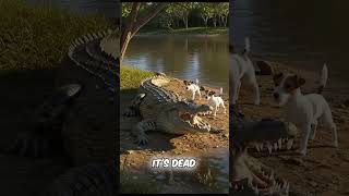 This Crocodile’s Trick Is More Dangerous Than You Think! #virals #fypシviralシ2024 #fypシ