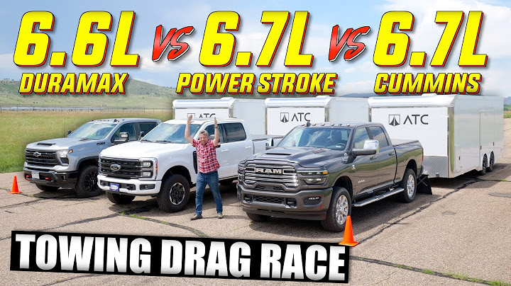 Mega Diesel TOWING Drag Race: Chevy vs Ford vs Ram - Which Is the FASTEST Towing HD Truck?