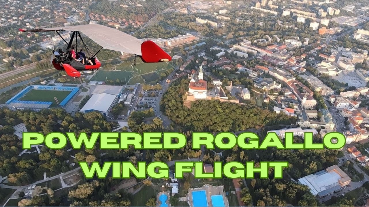 POWERED ROGALLO WING FLIGHT OVER NITRA (Slovakia) | Let motorovým rogalom nad Nitrou | 23. 8. 2024