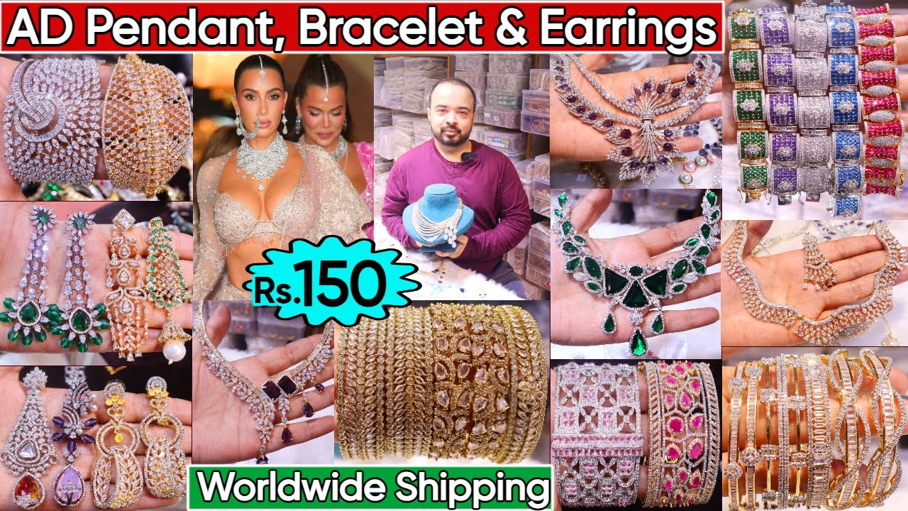 Premium AD Pendants, Earrings & Bracelets Collection 2025 | Exclusive Celebrity Jewellery Designs