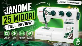 Janome 25 Midori Review | Stylish Sewing Machine for Beginners &amp; DIY Projects