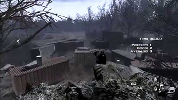 INSANE MW2 SPEC-OPS OUT OF THE MAP 1080 TRICKSHOT! (BULLET CURVE?)