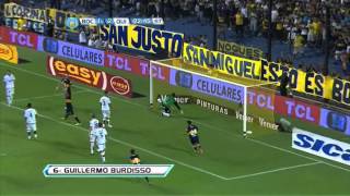 Gol de Burdisso. Boca 2 Quilmes 2. Fecha 1. Torneo Final 2013. Fútbol Para Todos