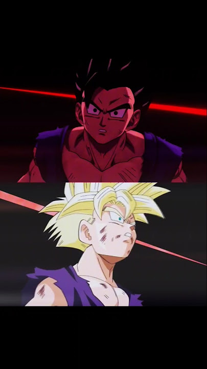 gohan ssj2 vs perfect cell X beast gohan vs cell max ☠️