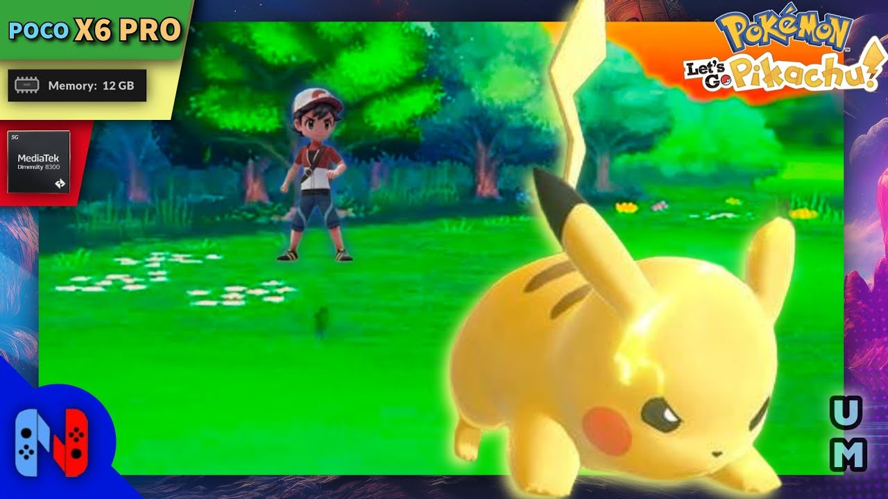 POCO X6 PRO - Pokemon Let's Go Pikachu - Nyushu Emulador ( Emulador Nintendo Switch )