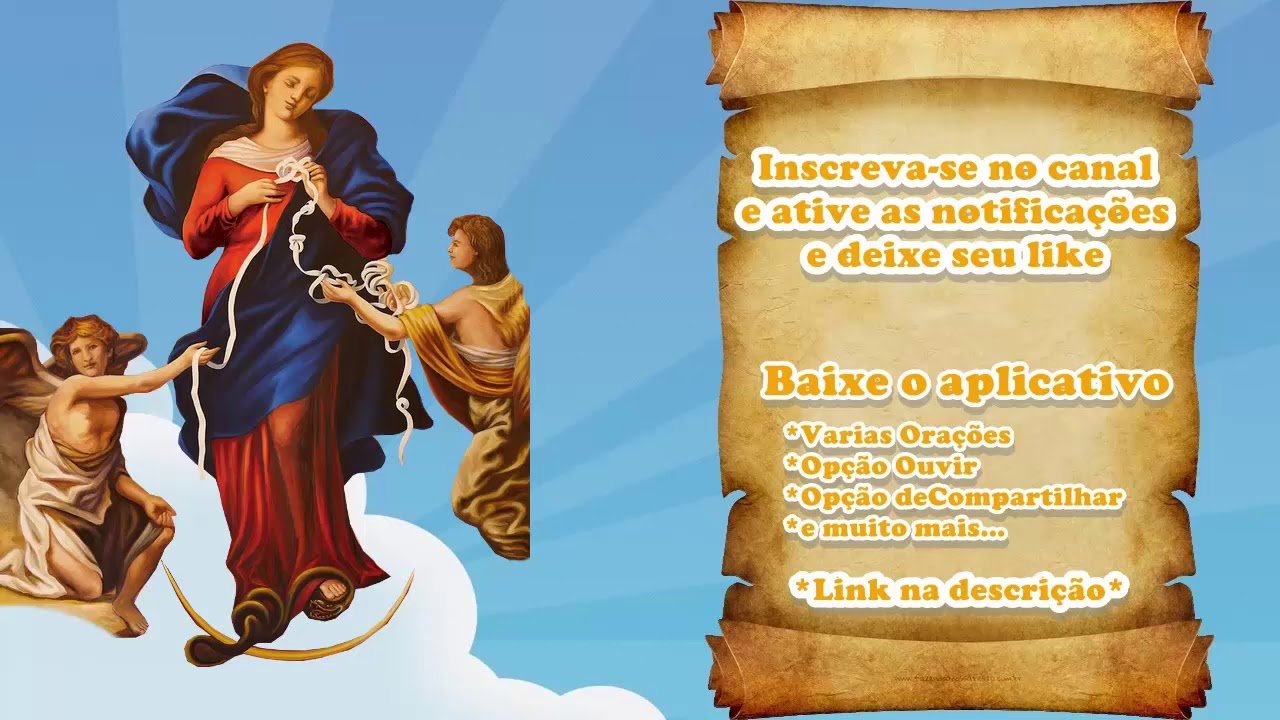 Oração de Nossa Senhora Desatadora dos Nós Virgem Maria, Mãe do belo amor, Mãe que jamais Oração de Nossa Senhora Desatadora dos Nós Virgem Maria, Mãe do belo amor, Mãe que jamais