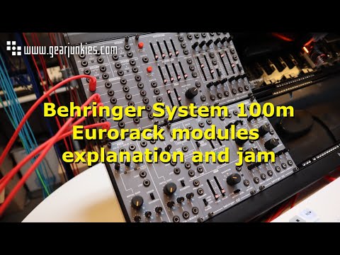 Behringer System 100m Eurorack modules explanation and jam