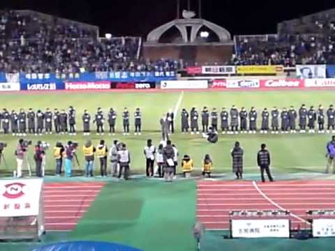 モンテディオ山形　2010.12.4　鹿島戦終了後のセレモニー