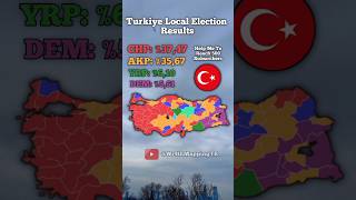 2024 Turkiye Local Election Results #turkey #election #edit #trending #mapping