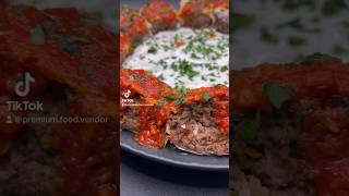 HOW TO MAKE TURKISH BEYTI KEBABS LAMB BEEF SPICY TOMATO SAUCE & GARLIC YOGHURT DIP RECIPE