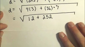 The Distance Formula and Finding the Distance Between Two Points - Example 2
