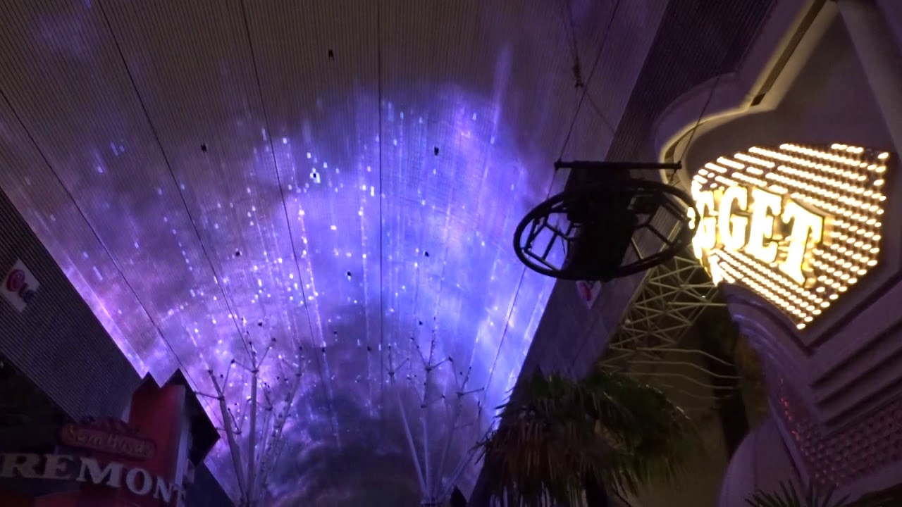 Las Vegas Nightly Light Show On Freemount With Skyline Riders 2