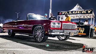 Red 1975 Caprice Classic Convertible on a Set of Brushed Face Forgiato Wade 26s ‼️