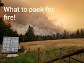 What you should you bring for wild-land firefighting.