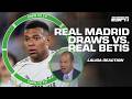 The situation facing Real Madrid after draw vs. Real Betis 👀 | ESPN FC