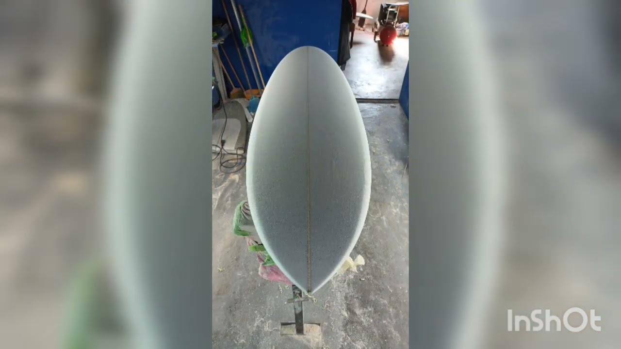 Twin fin surfboard custom made
