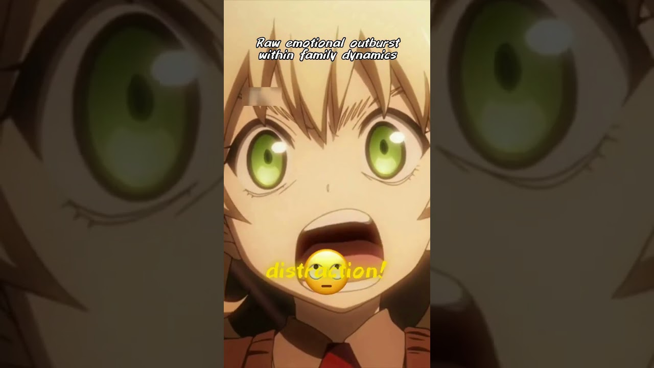 Raw emotional outburst within family dynamics 