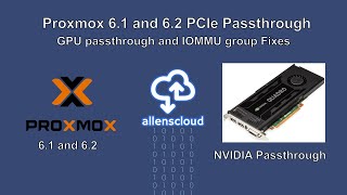 Proxmox 6.1 and 6.2 PCIe Passthrough Proxmox 6.1 and 6.2 PCIe Passthrough
