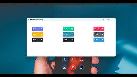 Custom ComboBox Of Qt QML (DropDown)  || Qt QML ComboBox Flat Style Of ComboBox