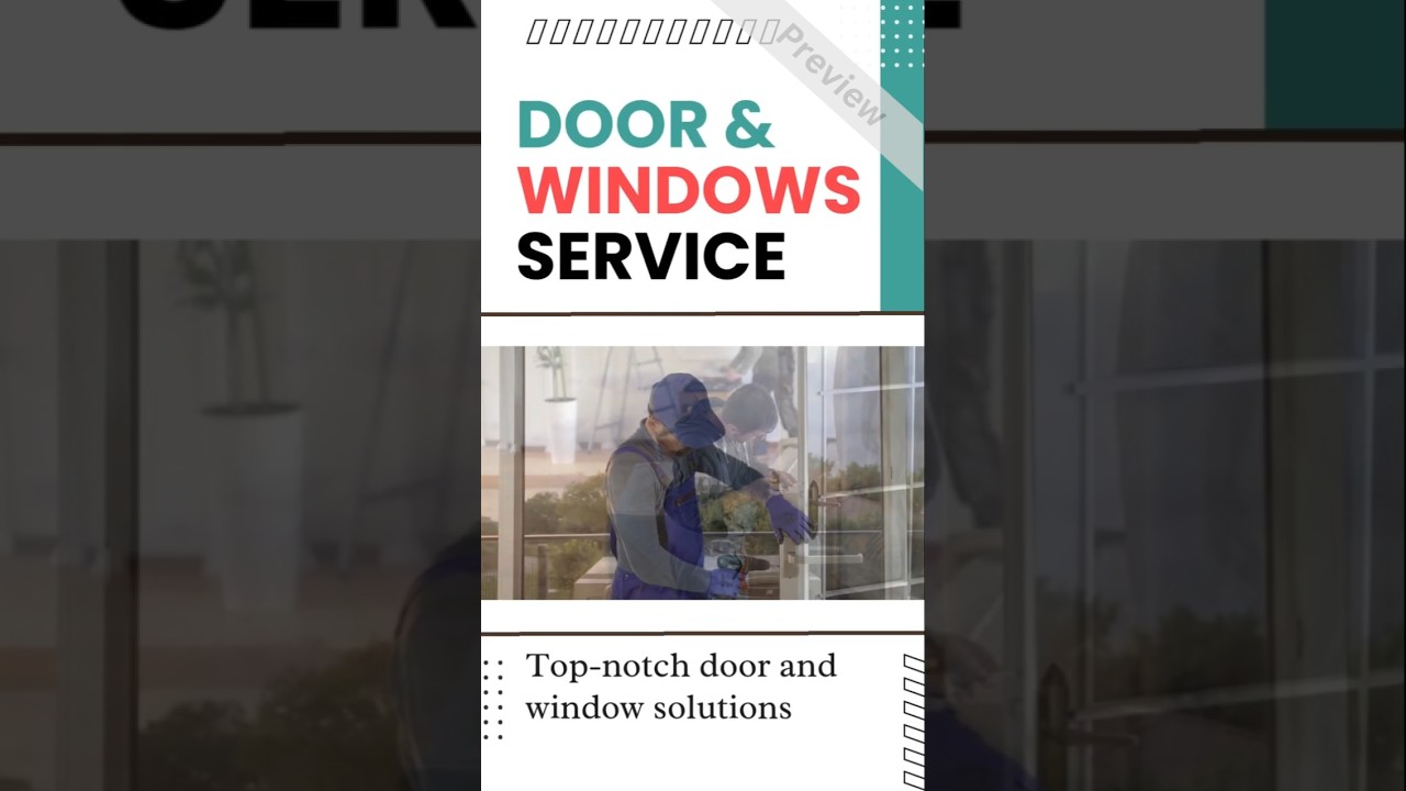 Door & Windows Service Video Ad - Great for Social Media 