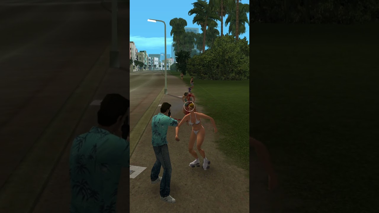 SHOOTING NPCs LEG IN GTA GAME EVOLUTION 