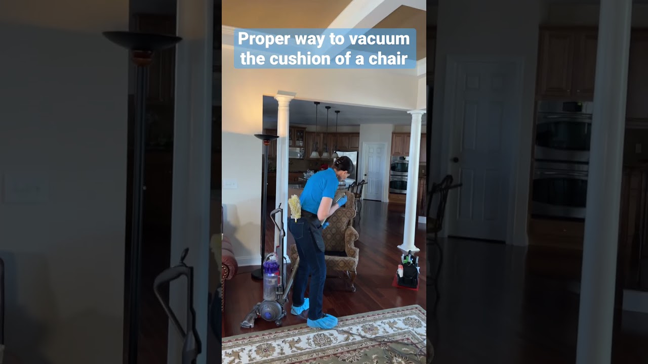 The Proper Way to Vacuum the Cushion of a Chair 