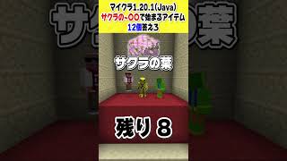 キミはわかる？マイクラ桜クイズ！？#shorts #マインクラフト 【Ver1.20】