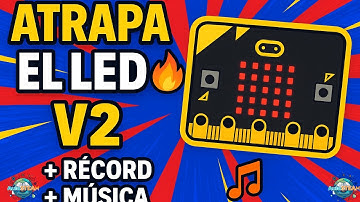 Microbit Juego Atrapa el LED 🎮  Versión 2 con récord, niveles y música