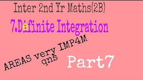 Difinite Integration//IMP on Areas 4M qns//2nd Yr//Nagaraju sir//