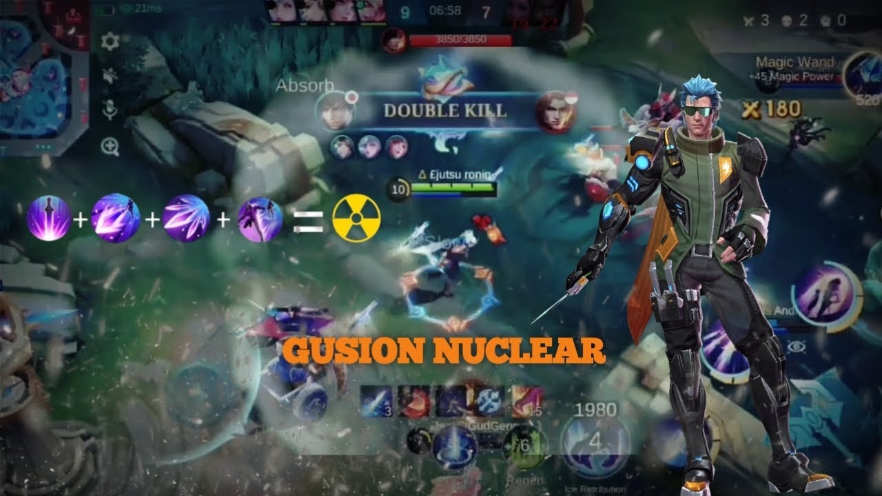 GUSION NUCLEAR COMBO💥 | THE ENEMY WAS OVERWHELMED BY IT | #GUSION MONTAGE ⚡
